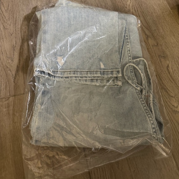 NWT! Anthropologie Light Denim Pilcro Painter Denim Overalls - Size Large 🏀 - Picture 5 of 6